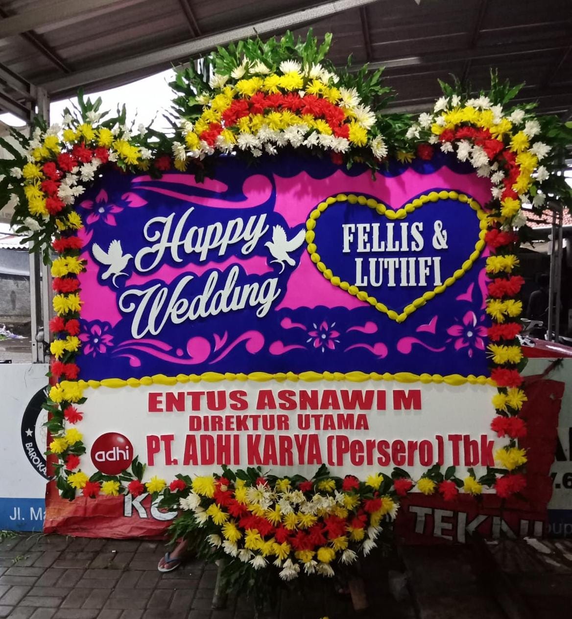 Bunga Happy Wedding 004 - Tegal - Image 2
