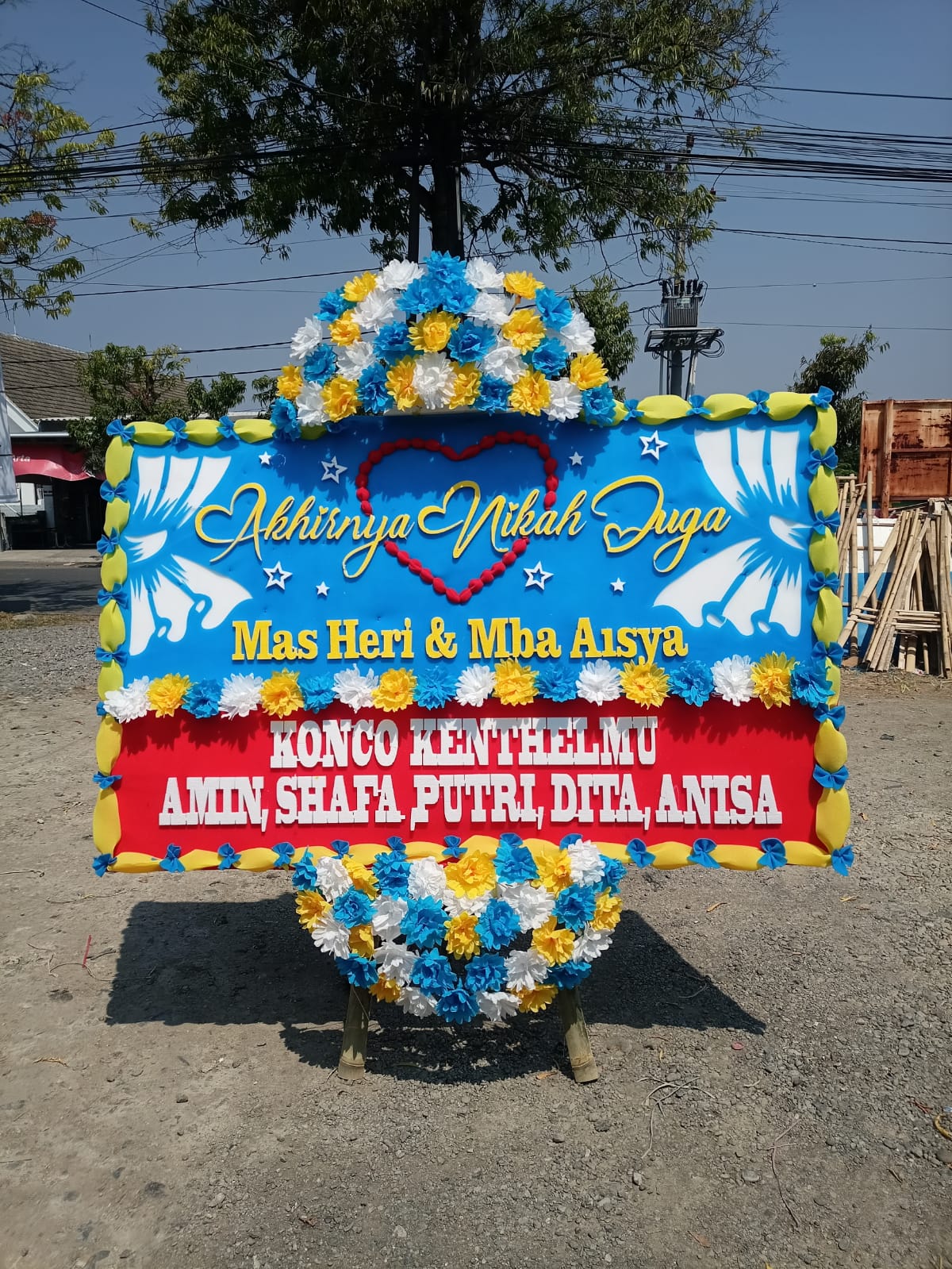 Bunga Happy Wedding 004 - Tegal - Image 8