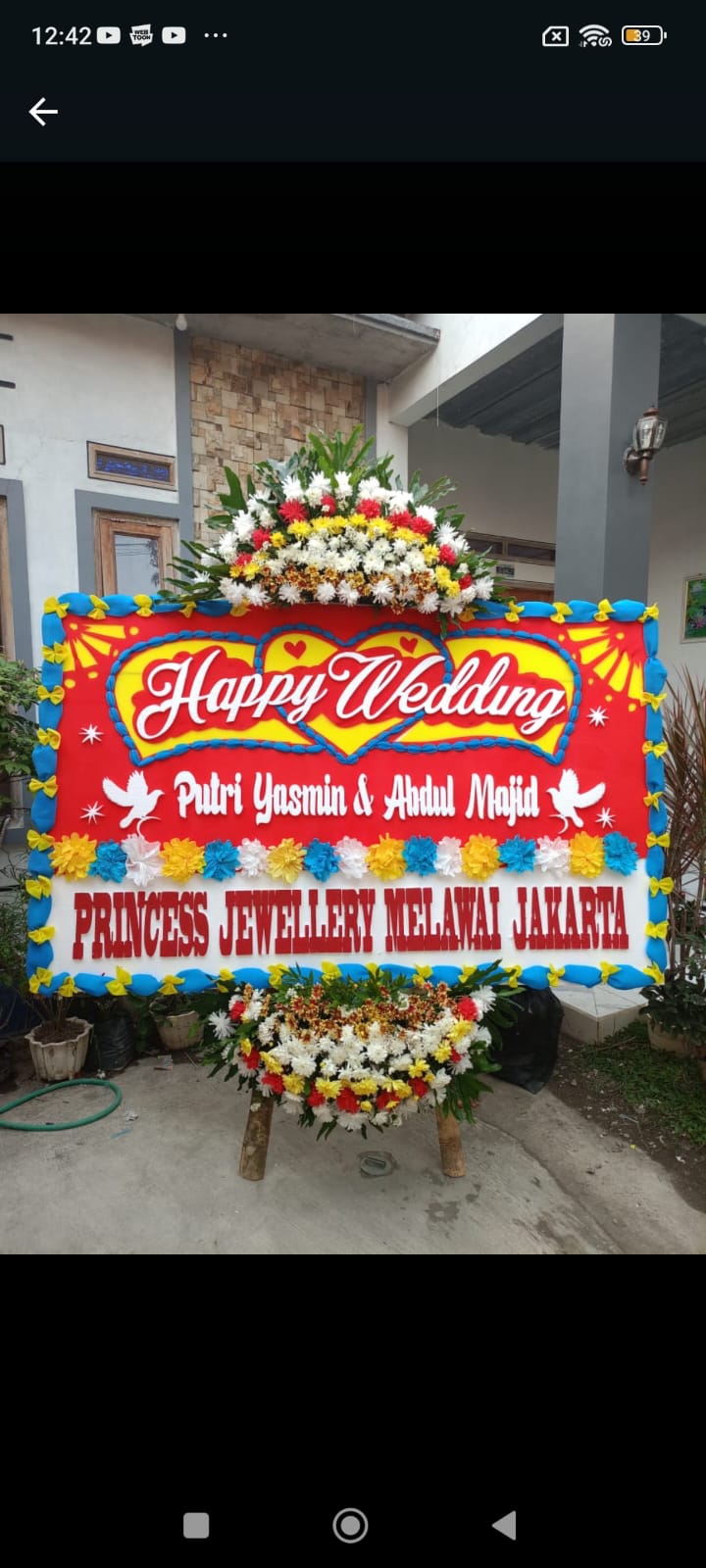 Bunga Happy Wedding 029 - Tegal